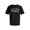 JACK & JONES Majica JJEJEFF temno siva/črna/bela