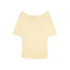 Bershka Majica  svetlo rumena