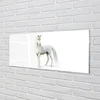 tulup.si Steklena slika Bela samorog 140x70 cm 2 obešalnika