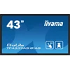iiyama TF4339AS-B1AG javni prikazovalnik Digitalni reklamni ploski prikazovalnik 108 cm (42.5) LED 500 cd/m2 2.4K Ultra HD Črna Zaslon na dotik Vgrajeni procesor Android 24/7