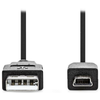 NEDIS USB 2.0 kabel/USB-A konektor - USB Mini-B konektor 5-pin/črn/bulk/1 m
