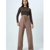 Trend Alacati Stili Ženske pantalone Alc-X14549, Smeđe