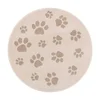 Bež otroška preproga o133 cm Paws Light Beige – FD