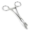 Mr. Steel Cube Tongs V Shape Silver