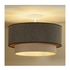 Duolla - plafonski luster BOHO ECO RECYCLING 1xE27/15W/230V, prečnik 45 cm, braon/krem
