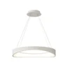 Circulo - Moderna LED svetilka na obroč, bela 52 cm