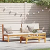 vidaXL vidaXL Sun Lounger Rjava Akacijev les Ena velikost, (22094542)