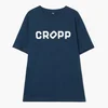Cropp - Majica s natpisom - navy