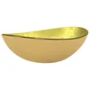 MAISON CHIC Umivalnik - Kopalna umivalnik - Lavabo kaljeno steklo 54,5x35x15,5 cm zlat, (21684697)