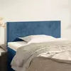 Vidaxl vidaXL Vzglavje za posteljo temno modro 100x5x78/88 cm žametno