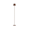 LED prigušiva punjiva podna lampa 3u1 LED/4W/5V 4400 mAh 3000K IP54 braon