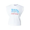 JOOP! Jeans Majica Tosha modra / bela