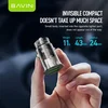 DUAL Bavin auto punjač 2.4A 2xUSB-A + kabl type-A na type-C crna ( 90023 )