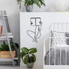 Wallity Metalna zidna dekoracija 43x70 cm crna