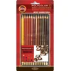 Koh-I-Noor Set drvenih bojica Polycolor 3822, Brown line, 12 komada