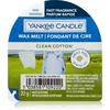 Yankee Candle Dišeči vosek za aromatsko žarnico Clean Cotton 22 g