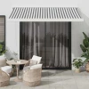 Tenda na uvlačenje antracit i bijela 3x2,5 m tkanina i aluminij