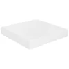 Vidaxl Lebdeča polica visok sijaj bela 23x23,5x3,8 cm MDF