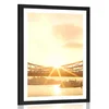 Plakat s paspartujem Tower Bridg v Londonu - 40x60 white