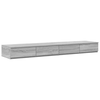 Ladice za krevet s ladicama Siva Sonoma 140 x 36,5 x 16,5 cm