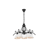 Luster na lancu RETRO II 5xE27/60W/230V crni mat
