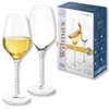 shumee Wilmax kozarci za vino - komplet 2 - 600 ml - kozarci za belo in rdeče vino - primerni za pomivanje v pomivalnem stroju - moderni kozarci za belo vino - kristalni kozarci -