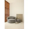 Atelier del Sofa Set fotelja i tabure Tabure Pufi, 114x93x122cm, Bež