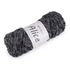 Pletena preja Alice 100 g - temno siva