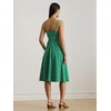 Lauren Ralph Lauren Poletna obleka 70S limeta/črna/bela