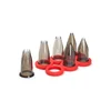Set of 6 Classic pastry nozzles, tritan - de Buyer brand