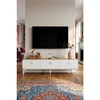 Hanah Home TV komoda Demet, 180 cm, hrast Sapphire / bela