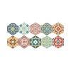 Komplet 10 talnih nalepk Ambiance Floor Stickers Hexagons Lorena, 40x90 cm