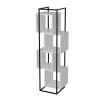 Hanah Home Prada Black White Polica za knjige 52x160x38cm, Bela