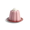 &k amsterdam Krožnik s pokrovom Cloche pudding 14 x 17 cm