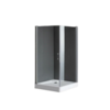 Linni Ideal Tuš kabina, 80x80x195cm, Providno staklo 6mm, Srebrni ram