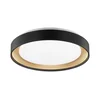 Brilliant - LED prigušiva plafonska lampa WALDO LED/24W/230V crna/zlatna + daljinski upravljač