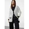 Trendyol Black Jacket Look Knitwear Cardigan