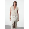 Trendyol Milla ženski duks Twoaw25Ye00040, Stone-Beige