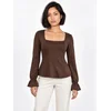Bianco Lucci Bluza Blusen kostanj rjava