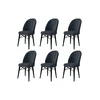 Hanah Home Set stolica Ritim, 44x96x42 cm, 6 komada, Antracit-crne
