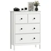HOMCOM HOMCOM Komoda iverna plošča 74D x 35Š x 97V cm Bela, (5000242530)