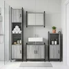 Komplet omaric za kopalnico 3 kos Siva Sonoma 40 x 36 x 99,5 cm