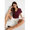 Trendyol Milla Ženska majica TWOSS23TS00001, Bordo