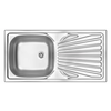 Deante Techno ZMU 011B Sudopera, 1 korito, 16cm, Čelična, Inox