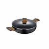 Bergner Ponev z nelepljivim premazom BG-32038-BK s pokrovom 28 cm zemeljsko črna