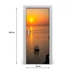 tulup.si Samolepilni tapete na vratih Sunset morje 85x205 cm