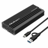 Qoltec qoltec nv2270 ohišje za pogon m.2 ssd | sata | nvme | usb-c | 2tb