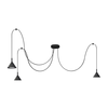 Luster na sajli ETNA LONG 3xGX53/10W/230V pauk crni