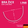 Bra žice, 85B (248 mm) 1 par