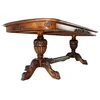 Casa Padrino luxury baroque dining table brown - Extendable Baroque style solid wood kitchen table - Luxury baroque dining room furniture - Baroque dining room furniture - Baroque furnishings